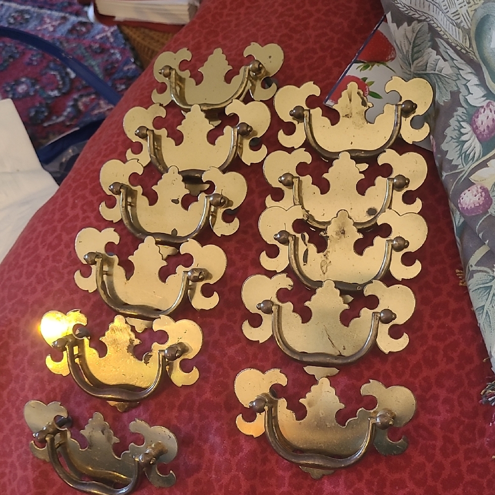 Vintage Chippendale Drawer Set Of 12